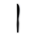 Disposable Knives | Dixie KM507 Heavy Mediumweight Plastic Knives - Black (1000/Carton) image number 2