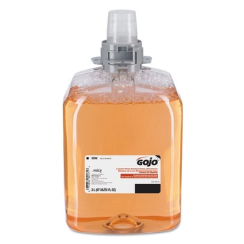 GOJO Industries 5262-02 2000 mL FMX 20 Luxury Foam Antibacterial hand wash - Fresh Fruit (2/Carton)