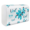 Perforated Roll & Hand Towels | Livi VPG Select 50861 9.45 in. x 10.55 in. 1-Ply Multifold Towel - White (1-Carton) image number 0
