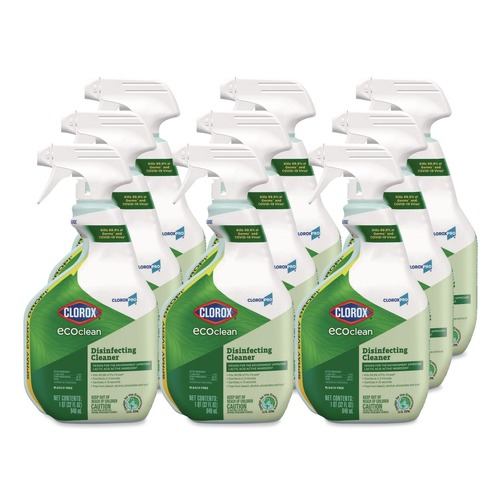 Disinfecting & Cleaning Solutions | Clorox 60213CT Clorox Pro EcoClean 32 oz. Spray Bottle Disinfecting Cleaner - Unscented (9/Carton) image number 0