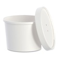 Food Containers & Lids | SOLO KHSB12A-2050 12.1 oz 3.6 in. Diameter Flexstyle Plastic Food Lid Container - White (250/Carton) image number 2