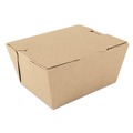 Food Containers & Lids | SCT SCH 0731 ChampPak 4.38 in. x 3.5 in. x 2.5 in. #1 Carryout Boxes - Kraft (450/Carton) image number 0