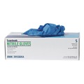 Food Service Disposable & Single Use Gloves | Boardwalk 395SCTA 5 mil Disposable Powder-Free Nitrile Gloves - Small, Blue (1000/Carton) image number 2