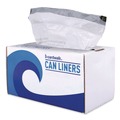 Drawstring & Kitchen Bags | Boardwalk BWK1DK100 13 Gallon 24 in. x 28 in. Drawstring Kitchen Bags - White (50 Bags/Roll, 2 Rolls/Carton) image number 1