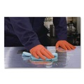 Food Service Disposable & Single Use Gloves | Ammex GWUOFN46050 9.06 in. 6 mil Ultra Industrial Flock-Lined Nitrile Disposable Gloves - Large/Orange (500/Carton) image number 4