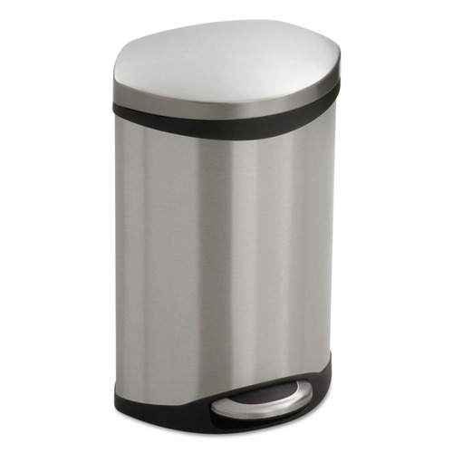 Indoor Waste Receptacles | Safco 9901SS 3 Gallon Step-On Medical Receptacle - Stainless Steel image number 0