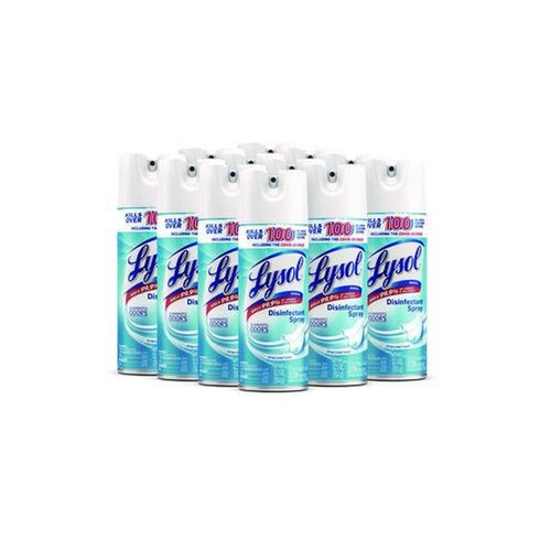 Disinfecting & Cleaning Solutions | LYSOL Brand 19200-74186 12.5 oz. Aerosol Disinfectant Spray - Crisp Linen Scent (12/Carton) image number 0