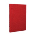 Floor Pads-Cleaning, Buffing & Polishing | Boardwalk 7100115809 20 in. x 14 in. Buffing Floor Pads - Red (10/Carton) image number 2