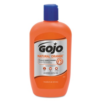 HAND SOAPS | GOJO Industries 0957-12 14 oz. NATURAL ORANGE Pumice Hand Cleaner - Citrus Scent