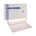 High-Density Trash Bags | Boardwalk V8046MNKR02 40 in. x 46 in. 45 gal. 10 mic High-Density Can Liners - Natural (250/Carton) image number 1