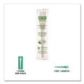 Disposable Forks | Eco-Products EP-S017-W Individually Wrapped Plantware CPLA Cutlery Fork - White (1000/Carton) image number 4