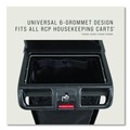 Carts | Rubbermaid Commercial 2202530 10.5 in. x 16.8 in. x 33 in. 30 Gallon Fabric Cleaning Cart Bag for Rubbermaid Commercial Housekeeping and Janitorial Carts - Black (4/Carton) image number 3