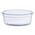 Food Containers & Lids | SOLO DM8R-0090 Bare Eco-Forward 4.6 in. Diameter x 1.8 in. h 8 oz ProPlanet Seal Plastic RPET Deli Containers - Clear (500/Carton) image number 0