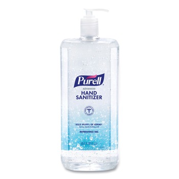 PURELL 5015-04 1.5 L Pump Bottle Clean Scent Advanced Hand Sanitizer Refreshing Gel
