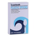 Disposable Spoons | Boardwalk BWK SPOONMWPS Mediumweight Polystyrene Cutlery Teaspoon - White (1000/Carton) image number 2