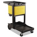 Furniture Cart Accessories | Rubbermaid Commercial FG618100YEL Locking Cabinet For Cleaning Carts - Yellow image number 0