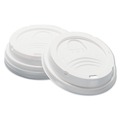 Cup Lids | Dixie D9538 8 oz. Dome Hot Drink Lids - White (1000/Carton) image number 3