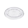 Cup Lids | Dart 662TS Straw-Slot Lids for 9 - 20 oz. Cold Cups - Clear (100/Pack) image number 1