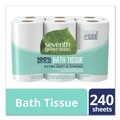 Cleaning Cloths & Wipes | Seventh Generation 13733 100% Recycled 2-Ply Bathroom Tissue - White (240 Sheets/Roll, 12 Rolls/Pack) image number 1