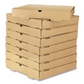 Pizza Boxes | Karat FP-PBF14K 14 in. x 14 in. x 2 in. Corrugated Pizza Box - Kraft (50/Carton) image number 3