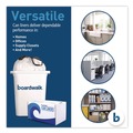 Drawstring & Kitchen Bags | Boardwalk BWK1DK100 13 Gallon 24 in. x 28 in. Drawstring Kitchen Bags - White (50 Bags/Roll, 2 Rolls/Carton) image number 6