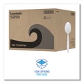 Disposable Spoons | Boardwalk BWKTEAHWPPWH Heavyweight Polypropylene Teapoons - White (1000/Carton) image number 1