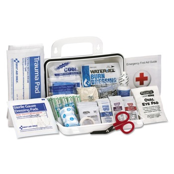 First Aid Only 90754 Plastic Case ANSI Class A 10 Person First Aid Kit (71-Pieces/Kit)