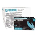 Food Service Disposable & Single Use Gloves | Ammex INPF49100 9.5 in. Long 5 mil Thick Powder-Free Industrial Nitrile Gloves - XX-Large, Blue (1000/Carton) image number 0