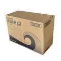 Cutlery Kits | Boardwalk BWK4KITBLPP 4-Piece Mediumweight Cutlery Kit - Black (250/Carton) image number 2