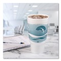 Cups | Dart 32AJ20H 32 oz. Horizon Hot/Cold Foam Drinking Cups - Teal/White (400/Carton) image number 5
