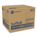 Towel Dispensers | Georgia Pacific Professional 58204B SofPull 9.63 in. x 8.88 in. x 10.94 in. CenterPull Hand Towel Dispenser - Black image number 3