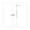  | Boardwalk 516160 1 oz 12 in. Tube Plastic Siphon Pump for 1 Gallon Bottles - White (12/Carton) image number 3
