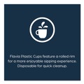 Cups | FLAVIA 25200058 12 oz. Blue Band Flavia Logo Cold Cups - Clear/Blue (1000/Carton) image number 4