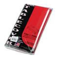 Table Covers & Skirts | Tablemate 549RD Heavyweight Plastic 54 in. x 108 in. Table Set Rectangular Table Cover - Red (6/Pack) image number 2