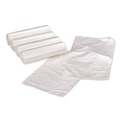 Low-Density Trash Bags | Earthsense Commercial 1507731 33 in. x 39 in. 33-Gallon 1.25 mil. Linear Low Density Clear Recycled Can Liners - Clear (100/Carton) image number 0