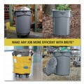 Indoor Waste Receptacles | Rubbermaid Commercial FG264360YEL 44 Gallon Plastic Vented Round Brute Container - Yellow image number 10
