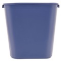 Indoor Waste Receptacles | Rubbermaid Commercial FG295673BLUE 28.13-Quart Rectangular Deskside Recycling Container - Medium, Blue image number 1