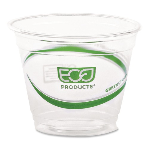 Cups | Eco-Products EP-CC9S-GS 9 oz. GreenStripe Renewable and Compostable Cold Cups - Clear (1000/Carton) image number 0