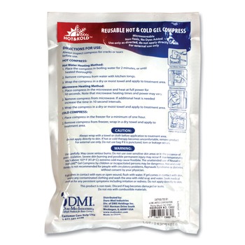 HOT COLD PACKS | PhysiciansCare by First Aid Only 13462 8.63 in. x 8.63 in. Reusable Hot/Cold Pack - White