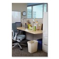 Indoor Waste Receptacles | Rubbermaid Commercial FG254300BEIG 7 gal. Fiberglass Wastebasket - Beige image number 4