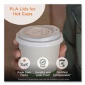 Cup Lids | World Centric CULCS12 10 oz. - 20 oz. PLA Lids for Hot Cups - White (1000/Carton) image number 2