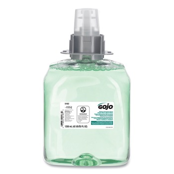 PRODUCTS | GOJO Industries 5163-03 1,250 milliliter Luxury Foam Hair and Body Wash - Cucumber Melon Scent
