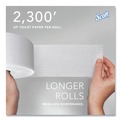 Toilet Tissues | Scott 07005 Essential 3.75 in. x 2300 ft. Septic Safe Coreless JRT - White (12 Rolls/Carton) image number 7