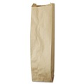 Liquor Bags | General 40036 4.25 in. x 2.5 in. x 16 in. Quart Size Liquor-Takeout Paper Bags - Natural (500/Bundle) image number 1