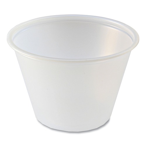 Cups | Fabri-Kal 000000000009505196 2.5 oz. Plastic Portion Cups - Translucent (10/Carton) image number 0