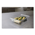 Food Storage Containers & Lids | Rubbermaid Commercial FG330600CLR 5 Gallon 26 in. x 18 in. x 3.5 in. Food/Tote Boxes - Clear image number 2