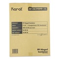 Perforated Roll & Hand Towels | Karat FP-HC99PP-1C Polypropylene Plastic Hinged Container 9.35 x 9.22 x 3.17 Clear Plastic 50/Pack 4 Packs/Carton image number 6