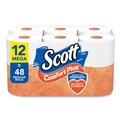 Toilet Tissues | Scott 54245 ComfortPlus 1-Ply Septic Safe Mega Roll Toilet Paper - White (24/Carton) image number 0