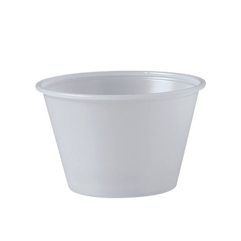 Dart P400N 4 oz. Polystyrene Portion Cups - Translucent (2500/Carton)