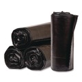 Low-Density Trash Bags | Pitt Plastics EC385812K Eco Strong Can Liners 60 gal 1.35 mil 38-in x 58-in Black Perforated Roll 100/Carton image number 0